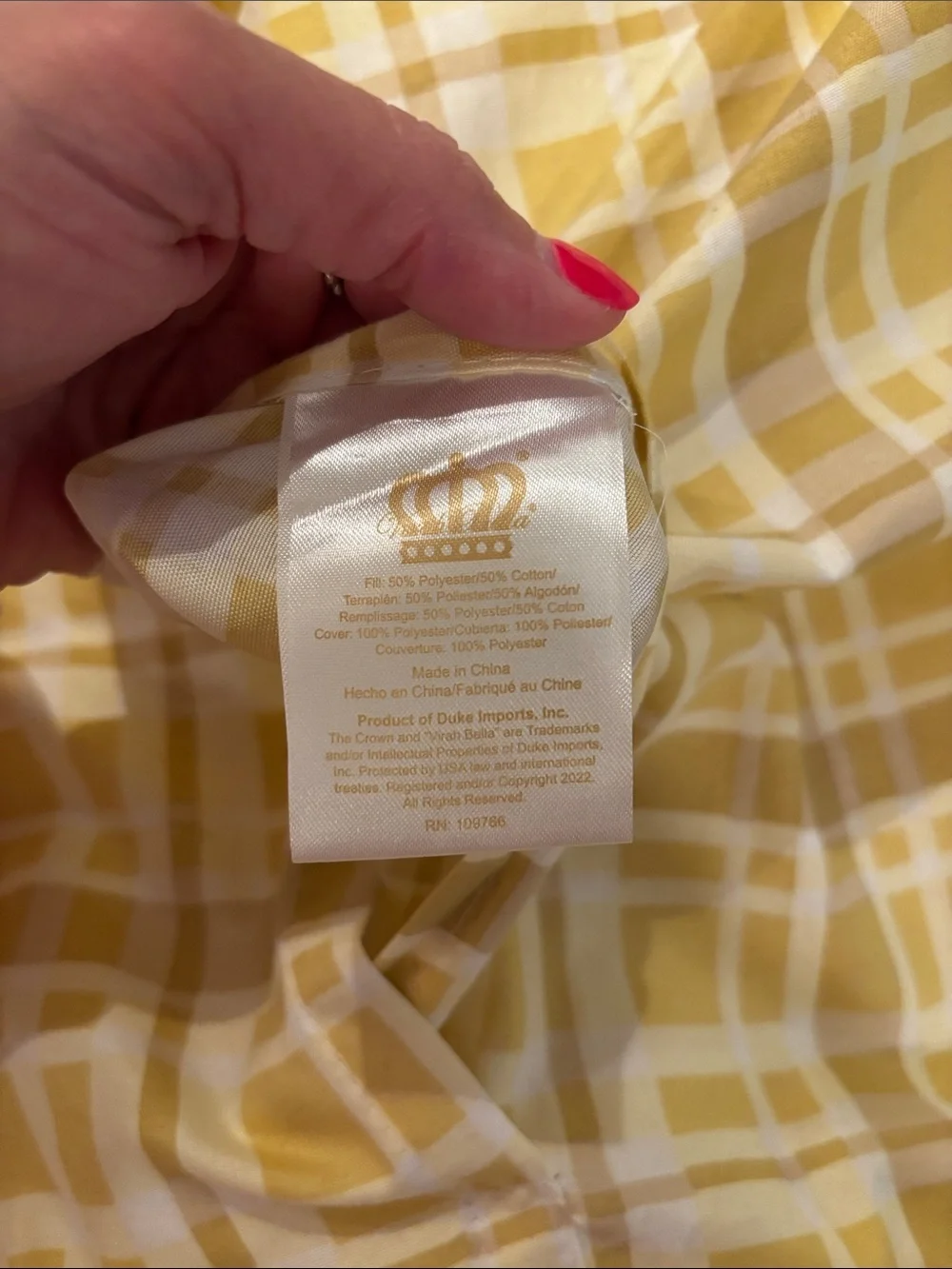 Floral Patchwork Quilted Sunflower King Shams - Yellow and Gray
